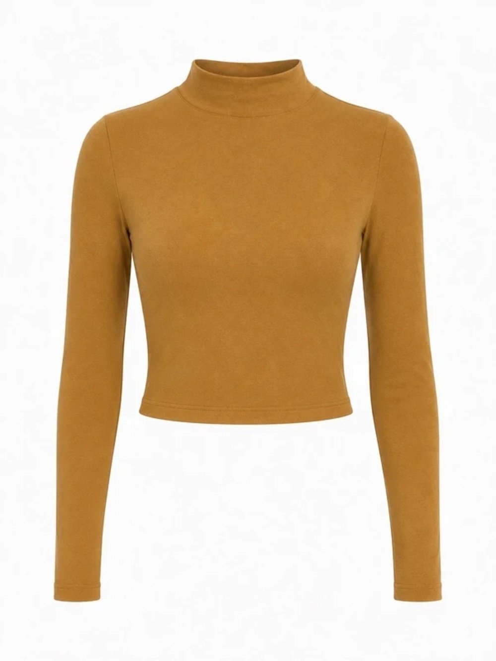 Lululemon / All Aligned Mock Neck Long Sleeve / Spiced Bronze / Size 8